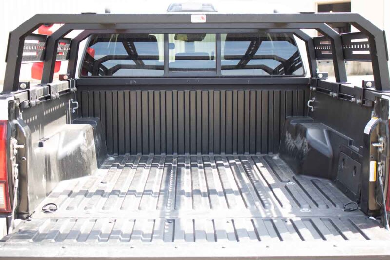 Toyota Tacoma Truck Bed Rack - Fishbone Offroad - Half Height Tackle Rack - Black - `16-`27